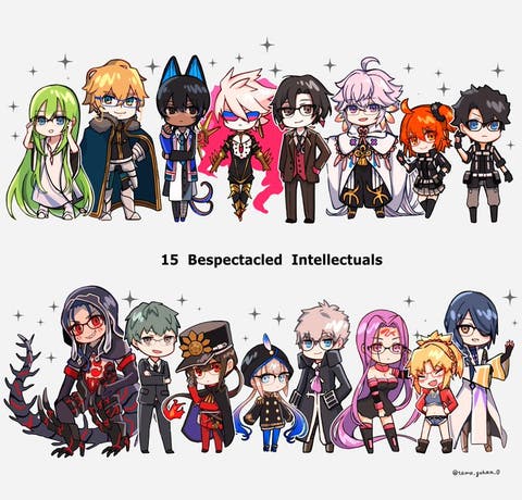 【FGO】15人の理知的なメガネたちおもしろかった！　Fate/GrandOrderのイラスト紹介3410